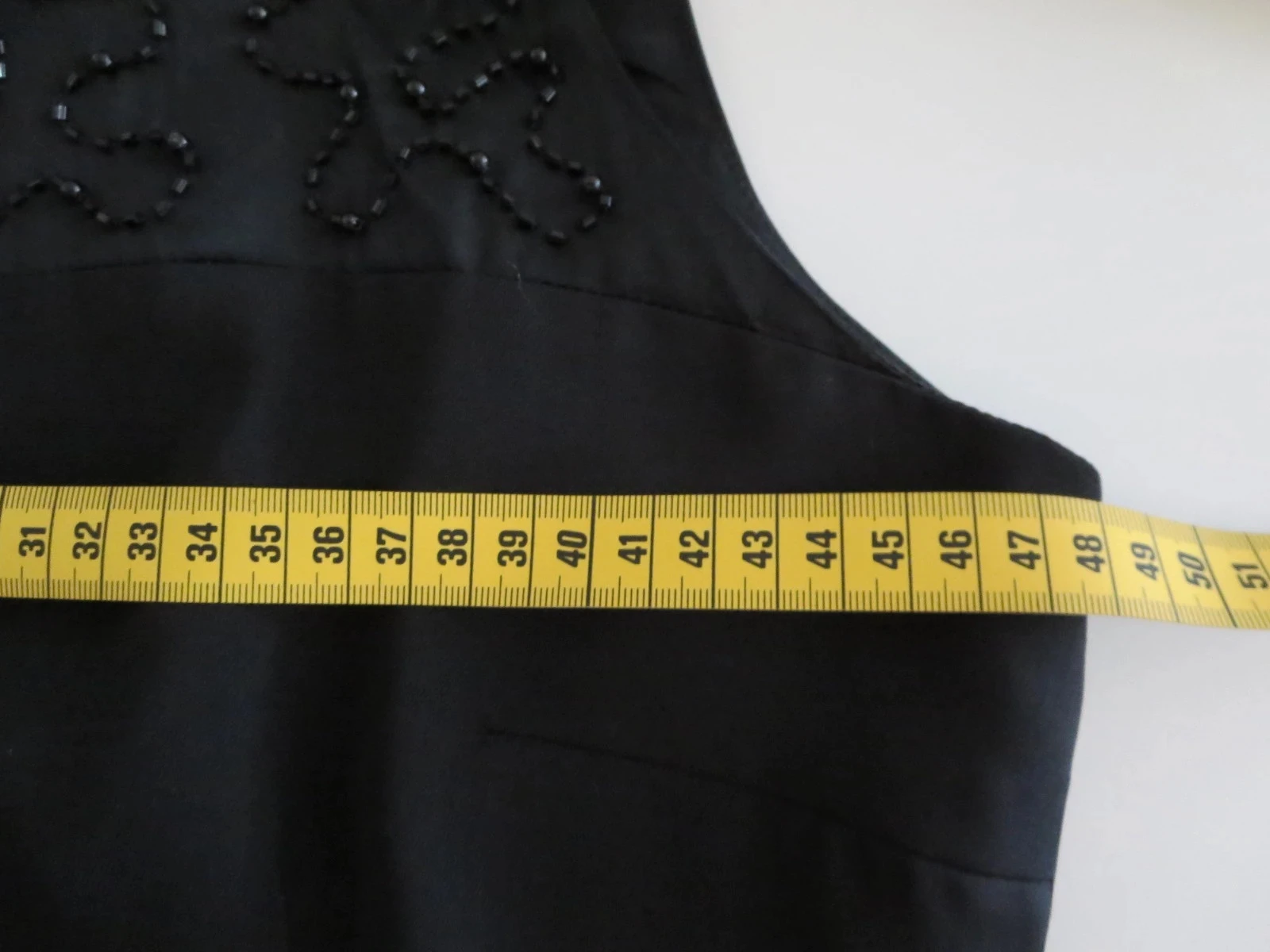 Robe Noire Chic / Perles - Jacqueline de Yong - T. 42  - Comme Neuve – photo 4
